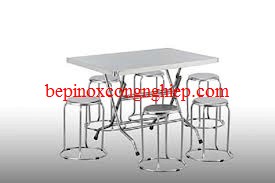 BÀN GHẾ INOX